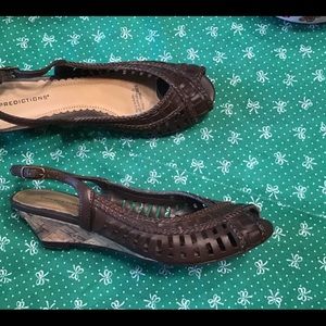 Women’s cork wedge heel sandals